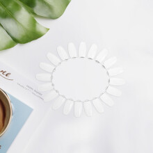 20 présentoirs ovales pour ongles, avec échantillon de faux ongles, pour manucure et test de vernis à ongles, usage professionnel.