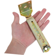 2 charnières réglables pour lit de massage avec tiges de levage télescopiques à 5 niveaux et réglage d'angle gauche-droite