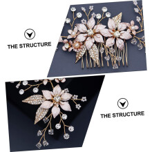 1 stuk bruidshaarkam en elegant bloemenhaaraccessoire voor bruiloften en feesten