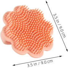 2er-Pack Baby-Waschbürsten, löwenförmig, Silikon-Fingerbürste für Milchschorf