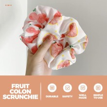 60 elastici per capelli con motivo frutta, fermacoda alla moda per donna, stile assortito