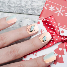 Kit de 30 faux ongles à coller, effet œil de chat, courts et couvrants, pour manucure DIY.