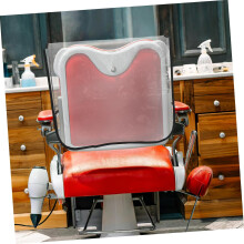 Housse de protection carrée transparente en PVC pour fauteuil de salon de coiffure, résistante à l'usure.