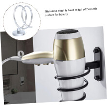 Support mural pour sèche-cheveux en acier inoxydable (1 pièce)