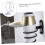 Support mural pour sèche-cheveux en acier inoxydable (1 pièce) 1