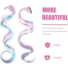 18-teiliges Set einteiliger lockiger Haarteile, Perücken, Haarverlängerungen, Pferdeschwanz für Damen, Party-Haarschmuck, Haarteile