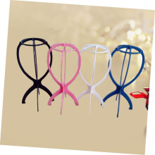 stuks opvouwbare plastic pruikenstandaards, houders en displaytools voor pruiken, opbergstandaards en hangers (willekeurige kleur)