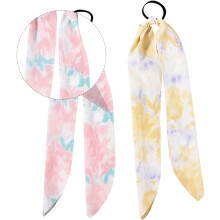 4er-Set spiralförmige Haargummis, Seiden-Scrunchies, Haarstäbe, Seidenhauben, schicker Kopfschmuck