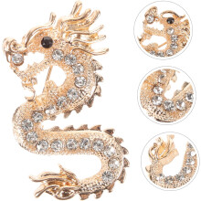 Dragão Broche Novedade Chinês Zodiáco Broche Lapel Pin Decoração para Homens Estilo Chinês