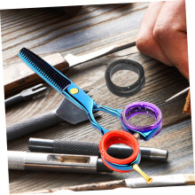 20 anillos de silicona antideslizantes para dedos con forma de tijeras.
