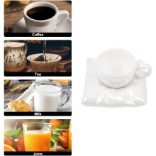 Keramik-Kaffeetassen- und Untertassenset, vielseitig, rutschfest, modisches Design, für Restaurant und Büro