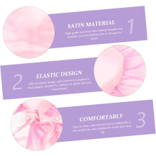 Lot de 2 bonnets de douche réutilisables pour femmes, en matière adaptée à la salle de bain, pour garder les cheveux au sec.