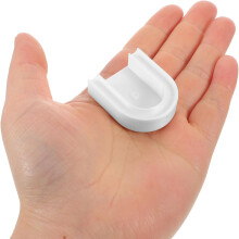 Kit de 6 outils pour manucure œil de chat avec support antidérapant pour les doigts, accessoire de nail art blanc en forme de U