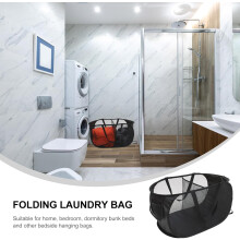 Lot de 2 paniers à linge pliables, grande capacité, en tissu à mailles épaisses, 2 compartiments