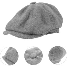 Retro-Schiebermütze für Damen, leichte flache Mütze für Herren im Vintage-Streetstyle