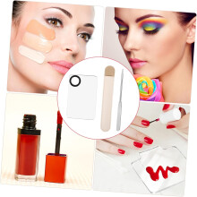Spatule de maquillage en acier inoxydable avec poignée ergonomique