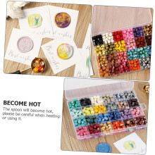 Fire Paint Seal Sealing Wax Beads Wax Spoon for Crafts Stamp Kit and Beads Kit Projects
