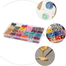 Peinture à feu, sceau, cire à cacheter, perles, cuillère à cire pour loisirs créatifs, kit de tampons et kit de perles
