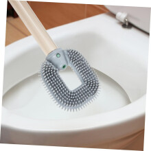 Wandmontierte WC-Bürste mit langem Griff für hygienische Badreinigung
