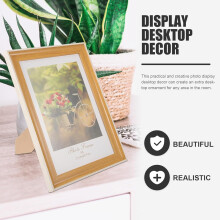 Holzfotorahmen mit Acrylglas, stabilem Design und platzsparender Funktion