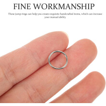 Anneaux brisés et anneaux ouverts pour la création de bijoux DIY, boîte de connecteurs en métal blanc K