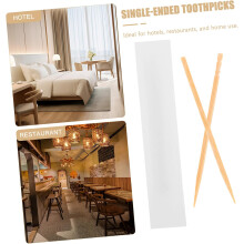 Cure-dents en bambou emballés individuellement, 1 boîte, petits cure-dents portables