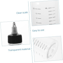 2pcs Hair Dye Applicator Bottles Reusable Squeeze Bottles Measurement Marks for Salon and Home Hair Coloring