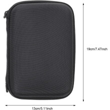 Borsa per il trasporto di microfono wireless, custodia in tela nera per microfono con protezione antiurto