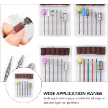 Juego de taladro para uñas de aleación, pulidor de uñas con cabezal para manicura y pedicura.