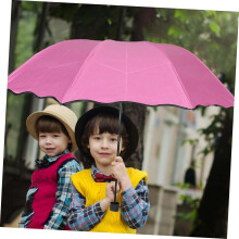 Kirschblüten-Regenschirm mit Farbwechsel für Damen, rosa, UV-Schutz, Sonnen- und Regenschutz