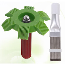 2 buc pieptene condensator din oțel inoxidabil perie cu aripioare din aluminiu instrument de curățare a aerului condiționat de răcire
