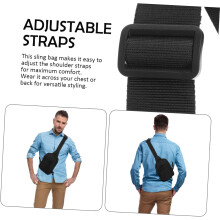 Geantă de umăr Oxford din pânză pentru bărbați, geantă ușoară crossbody, curea reglabilă