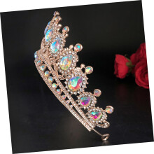 Vintage-Brautkrone mit Strasssteinen, passend zu Halskette und Ohrringen – eleganter Hochzeitsschmuck