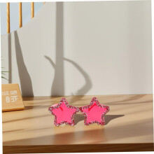 Lunettes de soleil sans monture à motif étoile unique pour adultes, idéales pour les fêtes.