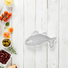 Moule à gâteau en alliage d'aluminium en forme de poisson avec répartition uniforme de la chaleur et entretien facile