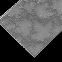 Dossiers de gaufrage en plastique, motif feuille d'érable automnale
