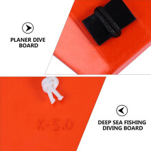 Planche de pêche en mer avec guide-fil orange et blanc de 150 mm, accessoire de pêche à la traîne pour bateau
