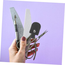 Custodia protettiva in PU per forbici per cuticole, strumento per manicure e pedicure.