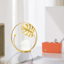 Kristallkugel mit Ständer, Monstera-Design, elegantes Dekorationsornament