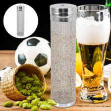 Tubo colador de lúpulo de acero inoxidable para elaboración de cerveza con resistencia a la temperatura.