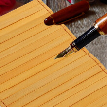 Foglio di bambù bianco 15,8 x 38,4 cm per lavori artigianali fai da te e pratica di calligrafia.