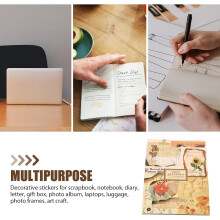 Retro-Vintage-Haustier-Scrapbook-Aufkleber, 20 Blatt, DIY-Bastelaufkleber