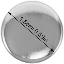 1 caixa botões de snap de metal conjunto para DIY couro artesanato oxidação resistente mão polida bordas snap fixadores