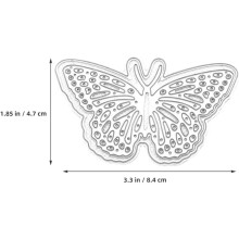 Matrice de découpe papillon en acier au carbone pour scrapbooking et gaufrage.