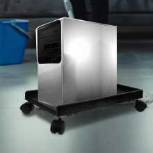 Portador do PC da torre do computador Riser plástico 41X23.7X7Cm com quatro rodas