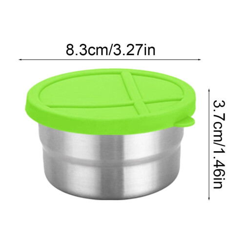 Stainless Steel Lunch Box with Silicone Lid 1.2L 2