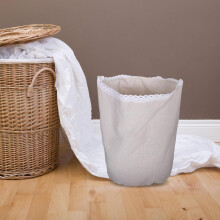 Panier de rangement beige avec doublure en tissu de rechange pour panier Ă linge de 70 l (16,5 gallons)