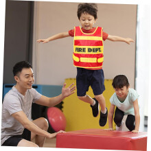 Feuerwehrweste für Kinder, Feuerwehrkostüm für Kleinkinder zum Rollenspiel, Verkleidungskleidung