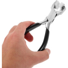 Pince à cintrer les anneaux pour la fabrication de bijoux, mécanisme de serrage multi-tailles, construction métallique robuste.