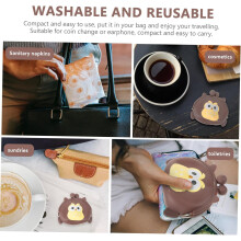 Porte-monnaie en silicone mignon en forme de hibou, idéal pour les femmes, et mini pochette à monnaie légère.